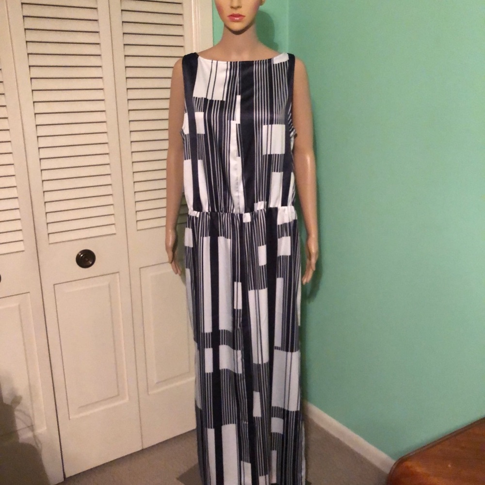 Chaps Maxi Dress Sleeveless